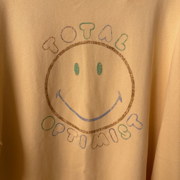 Aerie Oversized “Total Optimist” Crewneck Sweatshirt - Size Small - NWT - Picture 2 of 4
